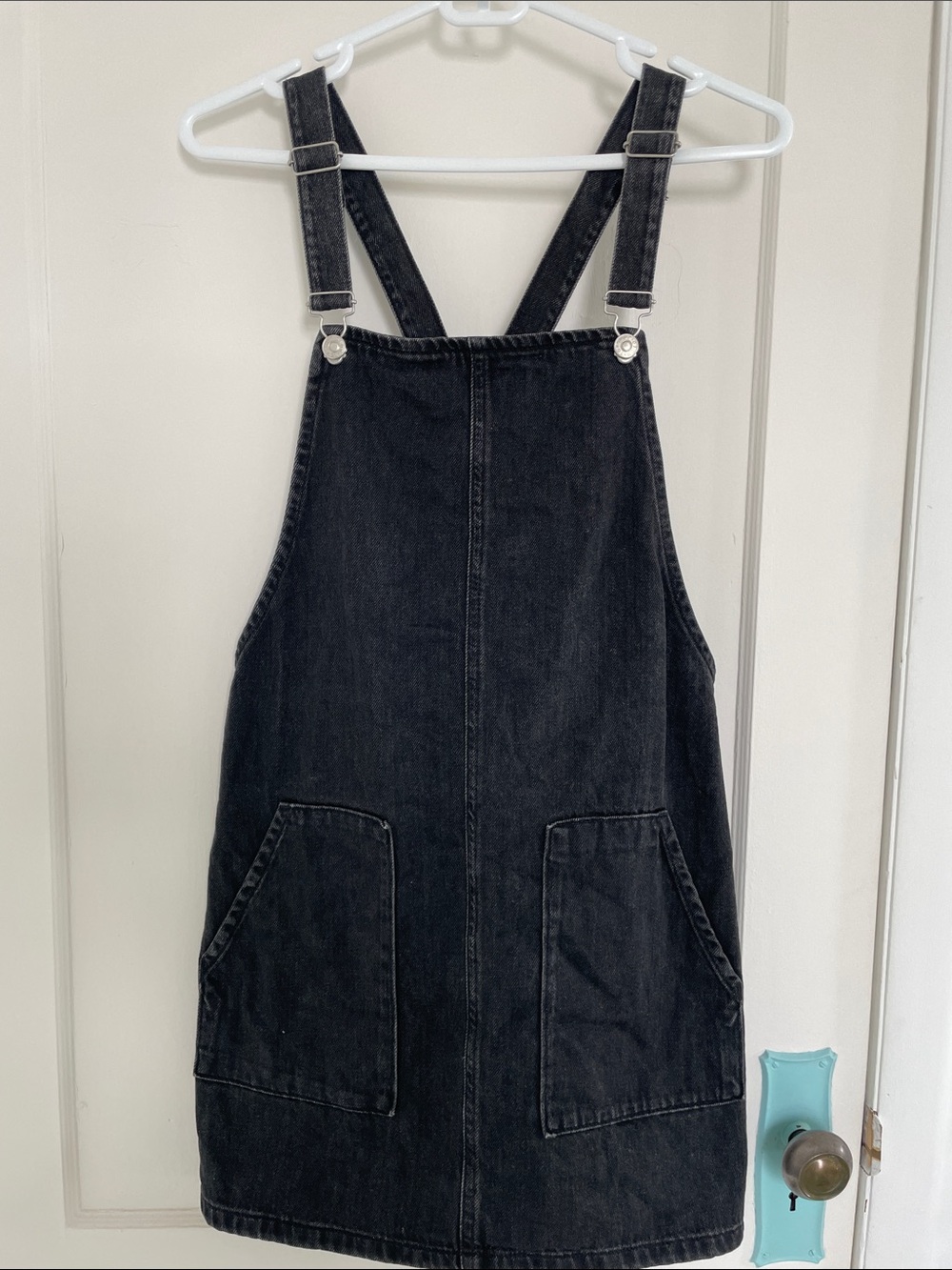 TopShop Moto Denim Overall Dress